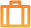 Orange suitcase icon