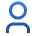Blue user icon